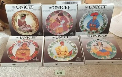 Villeroy & Boch Unicef Set Of 6 Plates Germany Children Of The World Heinrich • £55