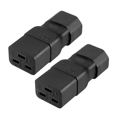 AC125V 15A/AC250V 10A IEC320 Male C14 To Female C19 Power Socket Adapter 2 Pcs • $17.90