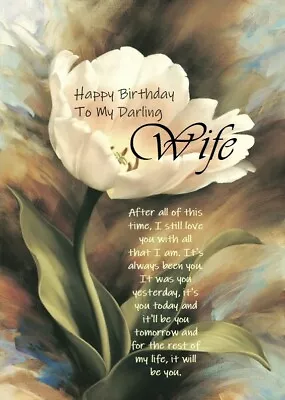 'Happy Birthday My Darling Wife' - A5 Card For Her Him Wife Female Male • £3.99