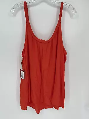Mossimo Top XXL Orange With Braided Straps Womens Top • $3.75