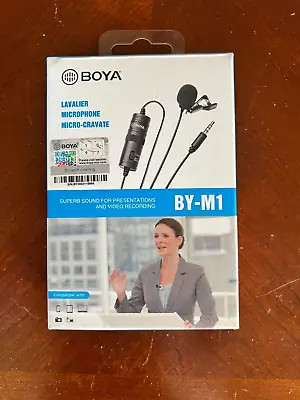 BOYA BY-M1 Lavalier Microphone For Smart Phone DSLR PC Camera • $15.95