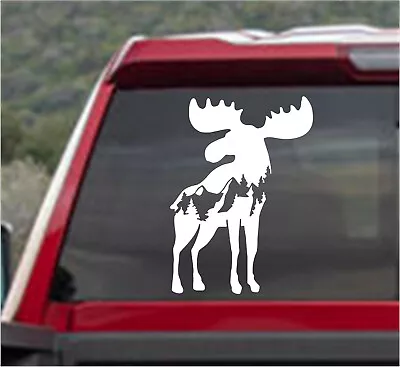 ELK MOUNTAIN SILHOUETTE DECAL STICKER FOR Window Car/Truck/Motorcycle • $9.99