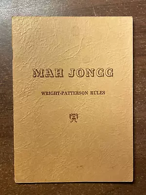 Vintage Mah JONGG Wright-Patterson Rule Book * Mahjong • $9.99