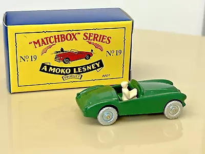 Matchbox Original Box Moko Lesney (Reproduction) - No. 19 MG MIDGET TD. MX108 • £18.95