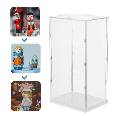 Acrylic Display Cabinet Clear Action Figure Showcase Doll Display Box • £23.69