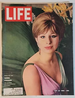 Vintage LIFE Magazine Featuring BARBARA STREISAND On Cover (1964) • $12.99