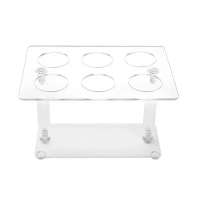£10.69 • Buy 6 Holes Cone Holder Clear Acrylic Ice Cream Stand Cone Cake Stand For Ice Cream