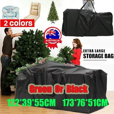 Super Large 173x76x51cm Heavy Duty Polyester Christmas Tree Storage Bag Green V$ • $8.09