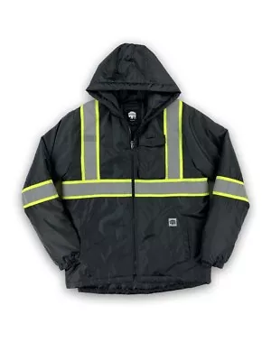 Buffalo Outdoors® Workwear Black Reflective Safety Midweight Field Jacket • $39.99