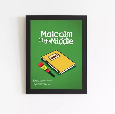 Malcolm In The Middle (2000-2006) Minimalistic TV Poster • £14.25