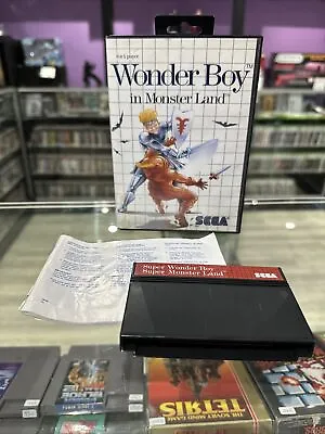Wonder Boy In Monster Land (Sega Master System) SMS Complete *Manual Damage* • $39.98