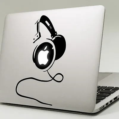 £5.49 • Buy BIG HEADPHONES Apple MacBook Decal Sticker Fits All MacBook Models