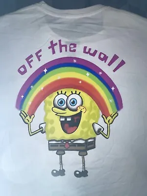 Spongebob Squarepants Vans T-Shirt Imagination Rainbow - Mens Size Medium M • £24.27