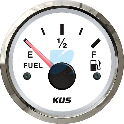KUS Marine Fuel Level Gauge Boat Car Oil Tank Level Indicator 12/24V 52mm • £19.59
