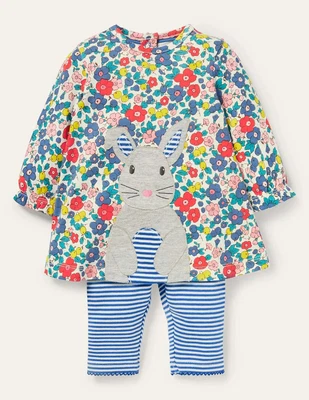£16.99 • Buy Baby Boden Bunny Applique Play Set In Multi Apple Blossom Floral
