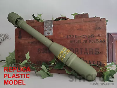 DUMMY M6A3 M7A3 2.26  HEAT Bazooka Rocket Round - Accurate Size Plastic Replica • $60.50