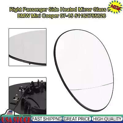 Right Passenger Side Heated Mirror Glass For BMW Mini Cooper 07-15 51162755626_ • $17.70