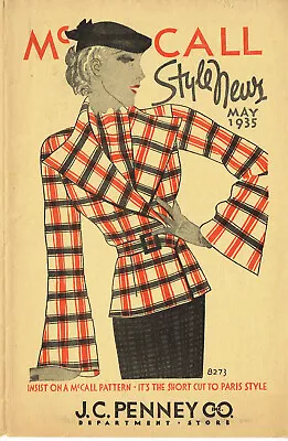 Ebook On CD McCall Fashion News 32 Page Flyer May 1935 Sewing Pattern Catalog • $14.95