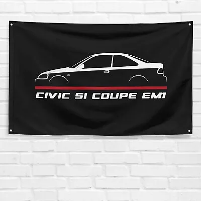 For Honda Civic Si Coupe EM1 1999-2000 Enthusiast 3x5 Ft Flag Banner Gift • $19.99