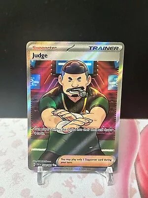 Judge 228/091 Ultra Rare Full Art Trainer Paldean Fates Pokemon Card NM  • $0.99