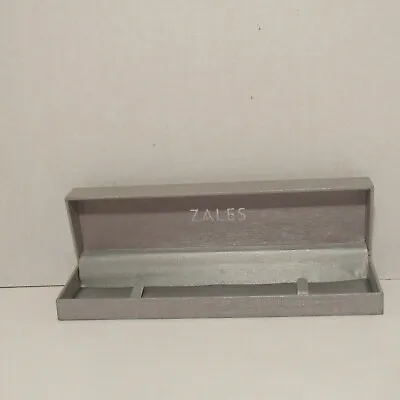 $25 • Buy ZALES The Diamond Store SILVER EMPTY GIFT BOX Satin Inside Bracelet Compartment