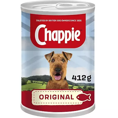 12 X 412G Chappie Adult Wet Dog Food Tins Original Dog Can • £24.70