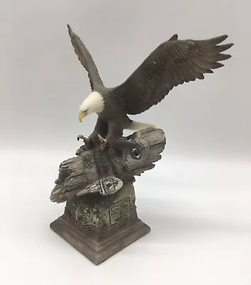 Mill Creek Studios MCSI American Bald Eagle Totem Table Top Sculpture #3872 • $59.99