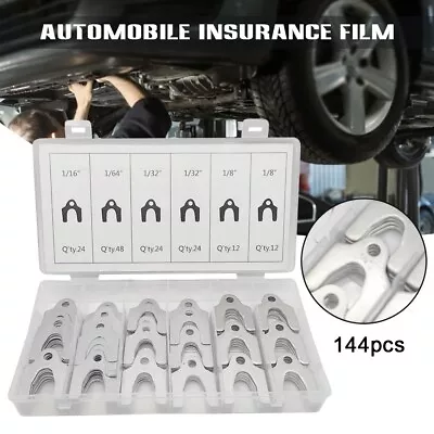 144pc Camber Caster Shim Kit Auto Alignment Body Leveling Metal Shims Assortment • $27.99