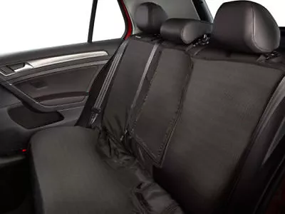 Volkswagen Golf & Golf Sportwagen MK7 & Alltrack REAR Black Seat Cover Golf Logo • $119.34