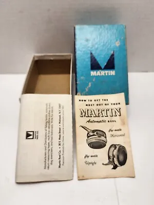 Vintage Martin Fishing Reel Model 49 Original Box And Literature • $4.99