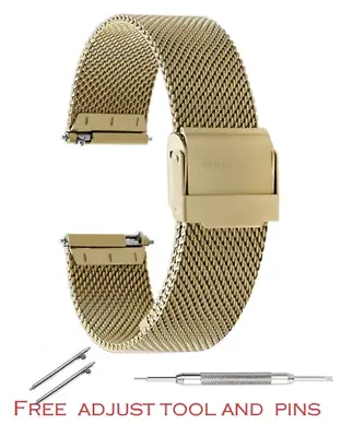 Milanese Watch Strap Band Stainless Steel Mesh Bracelet AAA Quality Gold Silver • $12.95