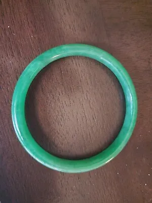 Authentic Jade Bangle Bracelet Vintage Light Green • $100