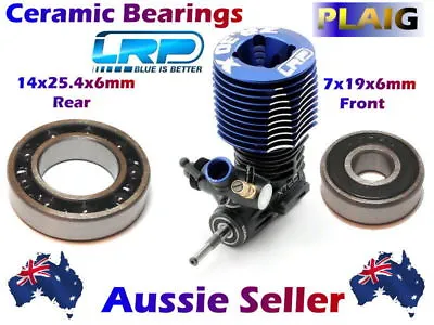 CERAMIC Bearings To Suit LRP ZR.30x Nitro Engine 14x25.4x6mm Rear 7x19x6mm Front • $25.68