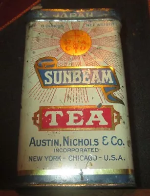 Vintage Tin Sunbeam Tea Austin Nichols & Co. • $4.95