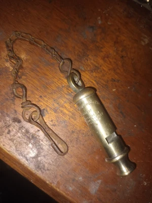 £35 • Buy Antique Police Whistle (original Chain) J Hudson&co, 244 Barr Street Birmingham