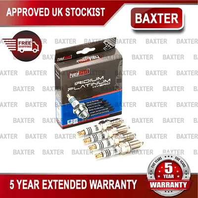 Baxter 4x Iridium Platinum Upgrade Spark Plugs Fits Fiat 500 1.2 • $18.05