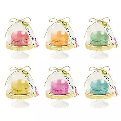 Pack Of 6 - Alice In Wonderland Party Favour Cake Domes Mad Hatter Afternoon Tea • £12.09