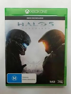 Mint Disc Xbox One Halo 5 V Guardians - Free Postage • $11.34