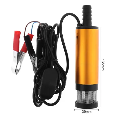 NEW 12V Mini Refueling Submersible Diesel Fuel Water Oil Transfer Drum Pump 8GPM • $17.30