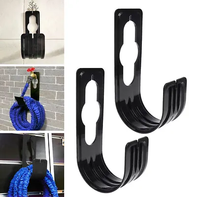 2Pcs Garden Wall Shed Expanding Stretching Hose Pipe Hanger Holder Hook Outdoor • £3.99