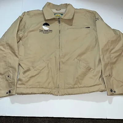 Cabelas Outdoor Gear Duck Canvas Chore Coat Jacket Sherpa Lined Mens Large • $24