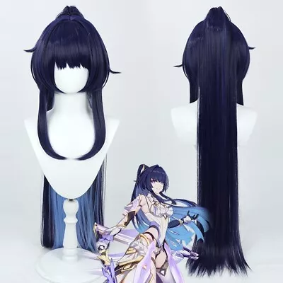 Anime Honkai Impact 3 Raiden Mei Cosplay Wig Harajuku Hallowmas Party Hair Long • $49.50