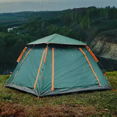 $64.49 • Buy Outdoor Camping Tent 5 Person Auto Pop Up Family Hiking Dome Waterproof Shelter