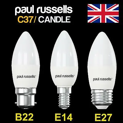 E14 B22 E27 3W 5W 7W LED Candle Bulbs Light Lamp SES BC ES Low Energy Saving • £39.95