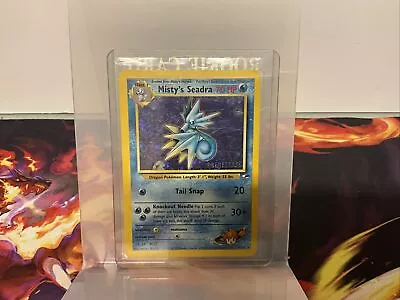 Pokémon TCG Misty's Seadra PRERELEASE HOLO Promo Pokemon Promos 9/132 Holo Promo • $0.99