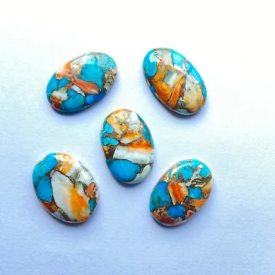 $12.74 • Buy [wholesale] Spiny Oyster Copper Turquoise Cabochon Oval Shape Loose Gemstone