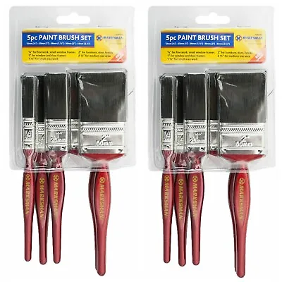 10 Pack Paint Brush Brushes Set Decorating DIY Painting • £5.99