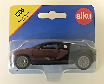 SIKU Bugatti Veyron EB 16.4 1305 Black & Dark Red • $38.67