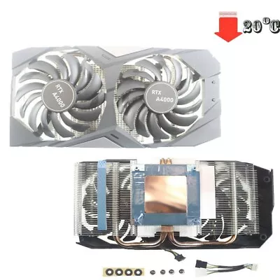 DIY Graphics Card Cooler For Quadro RTX A4000 Graphics Card Cooler Dual Fans • $65.99