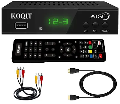 Digital Converter Box For TV ATSC Tuner USB Media Player UHF VHF TV Receiver • $36.98
